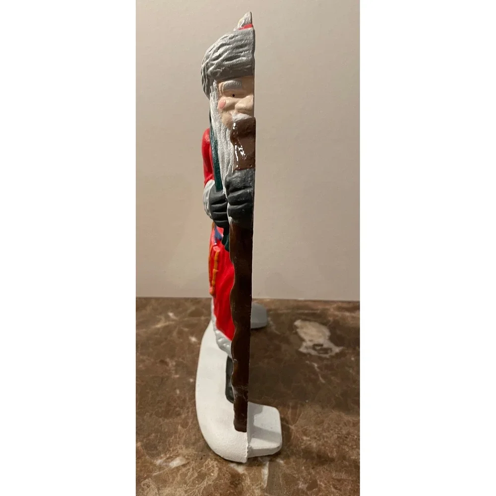 Old World Christmas Santa‎ Claus Cast Iron Figurine Door Stop Christmas Holiday